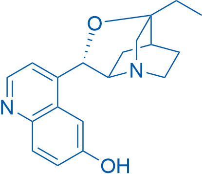 4-((1S,3R,5S,6R,8S)-3-乙基-4-氧代-1-氮杂三环[4.4.0.03,8]癸-5-基)喹啉-6-醇 结构式