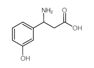 3-氨基-3-(3-羟基苯基)-丙酸 结构式