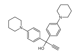 1,1-bis(4-(piperidin-1-yl)phenyl)prop-2-yn-1-ol 结构式