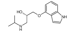 (S)-(-)-哌多洛尔 结构式
