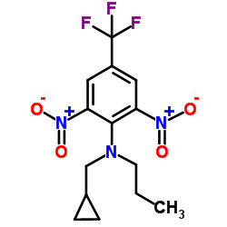 环丙氟灵 结构式