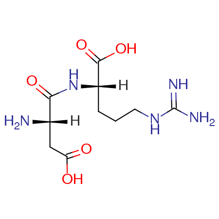 天冬氨酰精氨酸 结构式