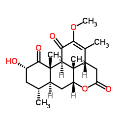 黄苦木素 B 结构式