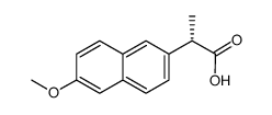2-(6-甲氧基-2-萘)丙酸 结构式