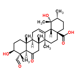 3,19-二羟基-6,23-二氧代-12-乌苏烯-28-酸 结构式
