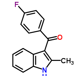 2-甲基-3-(4'-氟苯甲酰基)吲哚 结构式