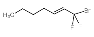 1-溴-1,1-二氟-2-庚烯 结构式