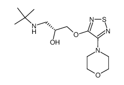 (R)-噻吗洛尔 结构式
