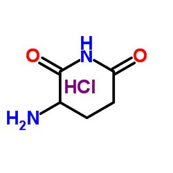 3-氨基哌啶-2,6-二酮盐酸盐 结构式