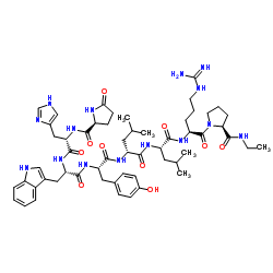 (DES-GLY10,DES-SER4,D-LEU6,PRO-NHET9)-LHRH 结构式