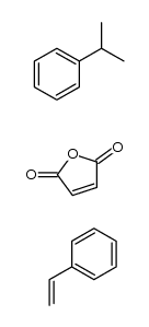 聚(苯乙烯-co-顺丁烯二酸酐) 结构式