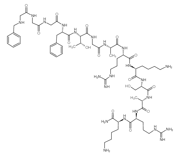 [Nphe1]Nociceptin(1-13)NH2 结构式