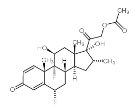 双氟美松醋酸酯 结构式
