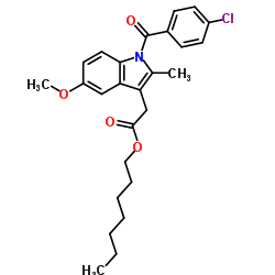 吲哚美辛庚酯 结构式