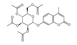 4-甲基伞形酮 2,3,4,6-O-四乙酰基-alpha-D-吡喃甘露糖苷 结构式