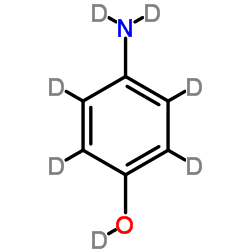 4-氨基苯酚-d₇ 结构式