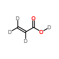 丙烯酸-d4 结构式