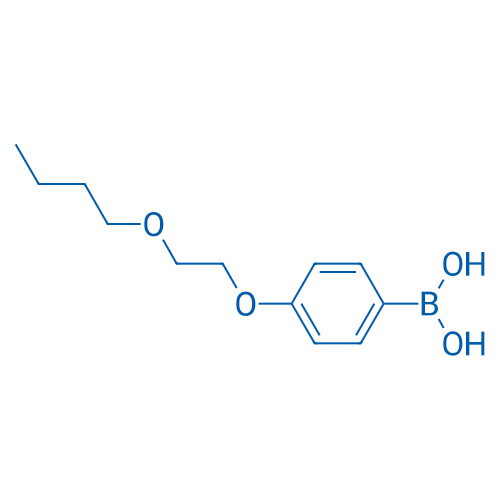 4-(2-丁氧基乙氧基)苯基硼酸 结构式