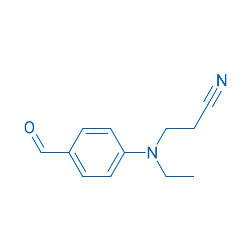 N-乙基-N-氰乙基-4-氨基苯甲醛 结构式