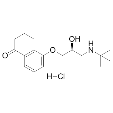 盐酸左布诺洛尔 结构式