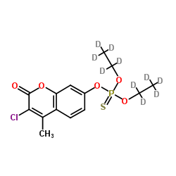 蝇毒磷-d10 结构式