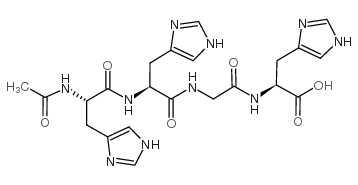 乙酰基-组氨酰-组氨酰-甘氨酰-组氨酸 结构式