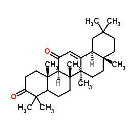 齐墩果-12-烯-3,11-二酮 结构式