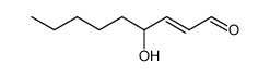 4-羟基-2-壬烯醛 结构式