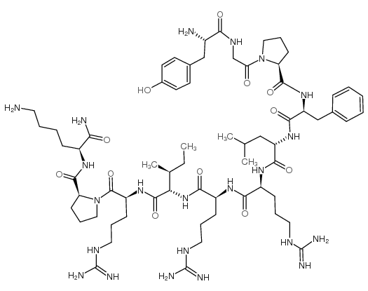(Pro3)-强啡肽A (1-11) 酰胺 结构式