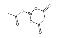 乙酸钪(III) 水合物 结构式