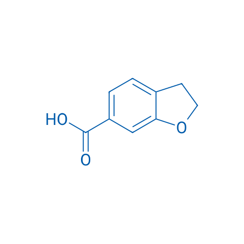 2,3-二氢苯并呋喃-6-甲酸 结构式