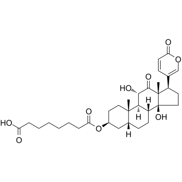 沙蟾毒精-3-辛二酸半酯 结构式