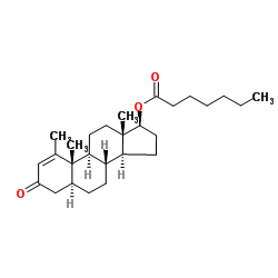 美替诺龙庚酸酯 结构式