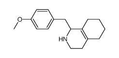(S)-1-(4-甲氧基苄基)-1,2,3,4,5,6,7,8-八氢异喹啉 结构式