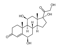 6β-羟基可的松 结构式