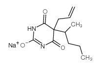 司可巴比妥钠 结构式