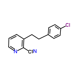 3-[2-(4-氯苯基)乙基]-2-吡啶甲腈 结构式