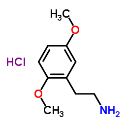 2,5-二甲氧基苯乙胺盐酸盐 结构式