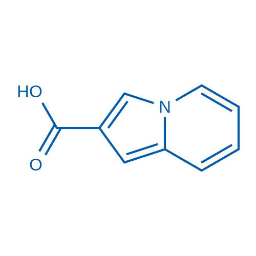 吲哚嗪-2-羧酸 结构式