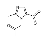 1-(2-甲基-5-硝基咪唑-1-基)丙-2-酮 结构式
