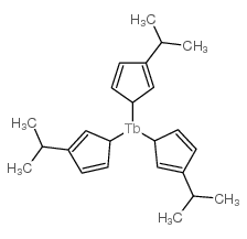 三(异丙基环戊二烯)化铽(III) 结构式