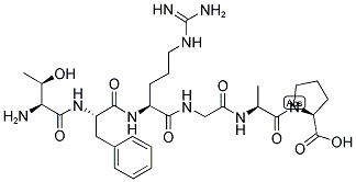 H-Thr-Phe-Arg-Gly-Ala-Pro-OH 结构式