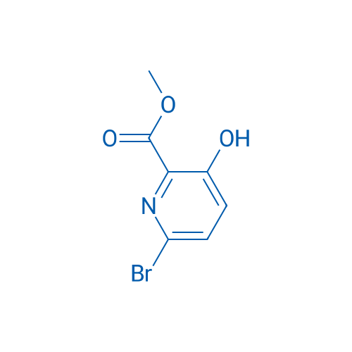 6-溴-3-羟基吡啶-2-甲酸甲酯 结构式
