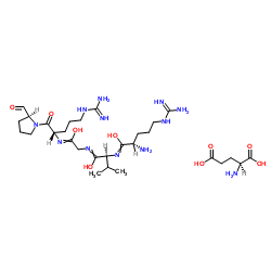 精氨酰-缬氨酰-甘氨酰-精氨酰-脯氨酰-谷氨酸 结构式