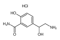 5-(2-氨基-1-羟基乙基)-2-羟基苯甲酰胺盐酸盐 结构式