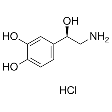 去甲肾上腺素盐酸盐 结构式