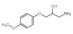 1-氨基-3-(4-甲氧基苯氧基)丙-2-醇 结构式