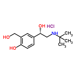 (S)-盐酸沙丁胺醇 结构式