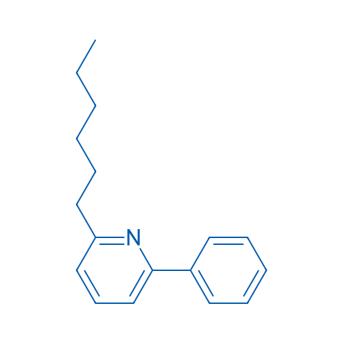 2-己基-6-苯基吡啶 结构式
