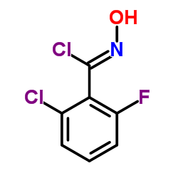 2-CHLORO-6-FLUORO-N-HYDROXYBENZENECARBOXIMIDOYL CHLORIDE 结构式